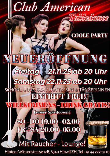 Nonstopp Show, schöne Girls & gratis Drink! Eintritt frei! Neueröffnung! | SexABC.ch